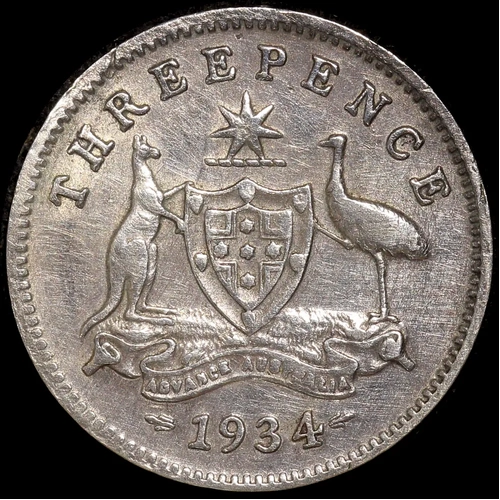 1934/3 Threepence about VF