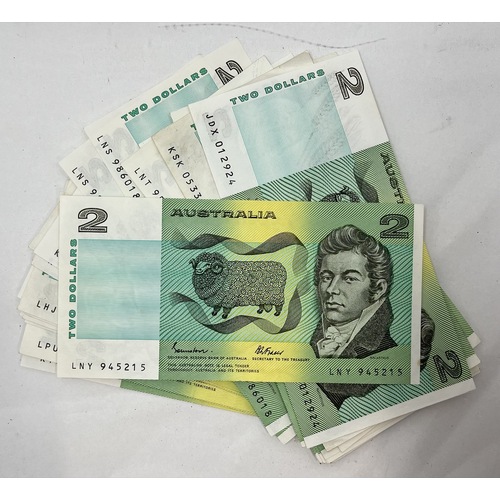 Australian Paper $2 Note Issued 1974 ~ 1984 Great Condition