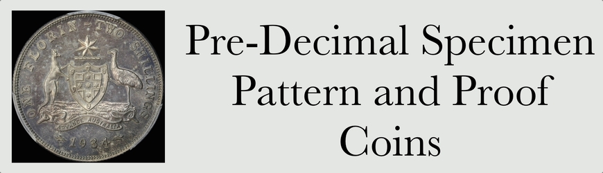 Pre-decimal Specimen Pattern and Proof coins image