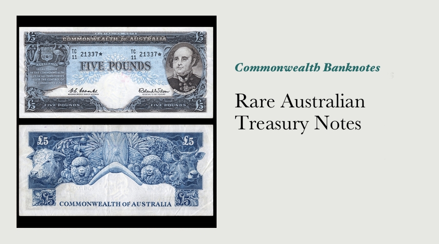 Rare Australian Treasury Notes main image