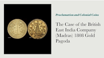 The Case of the British East India Company (Madras) 1808 Gold Pagoda