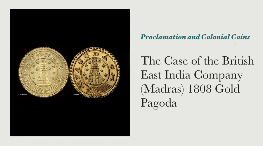 The Case of the British East India Company (Madras) 1808 Gold Pagoda