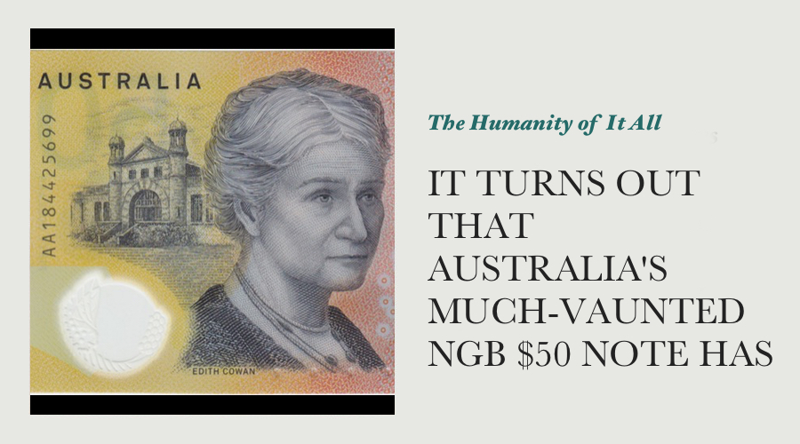 It Turns Out That Australia's Much-Vaunted NGB $50 Note Has A Spelling Mistake On It main image