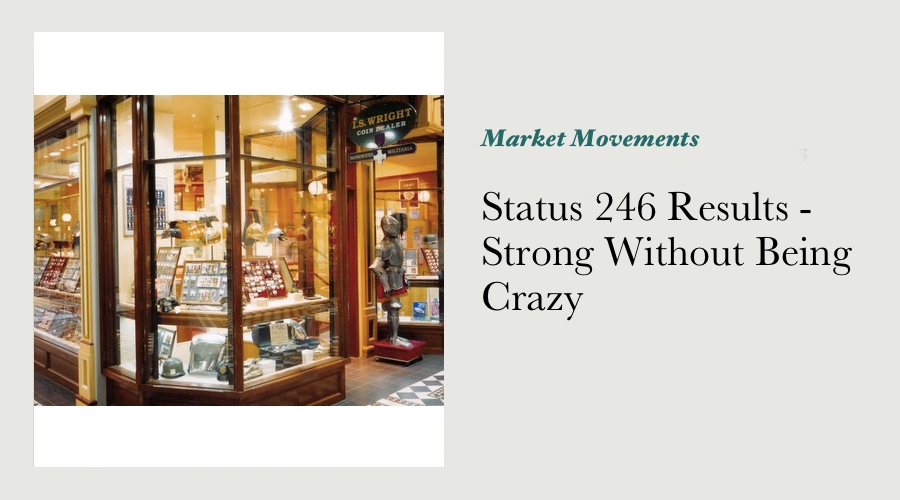 STATUS 246 RESULTS - STRONG WITHOUT BEING CRAZY main image