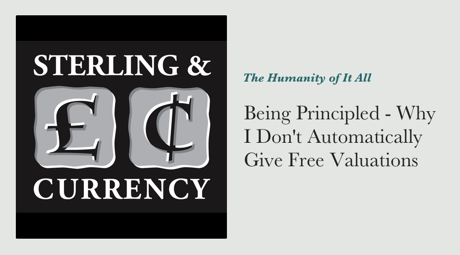 Being Principled - Why I Don't Automatically Give Free Valuations