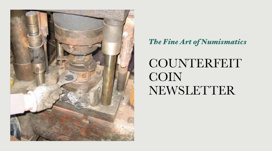 COUNTERFEIT COIN NEWSLETTER