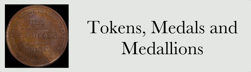 Tokens Medals and Medallions image