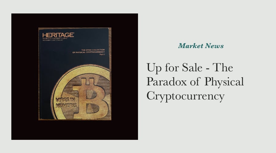 Up for Sale - The Paradox of Physical Cryptocurrency main image