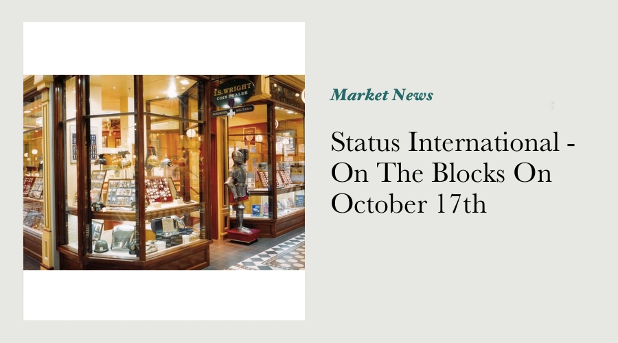 Status International - On The Blocks On October 17th