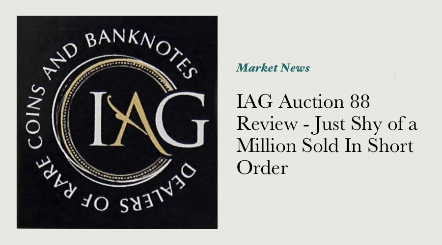IAG Auction 88 Review - Just Shy of a Million Sold In Short Order main image