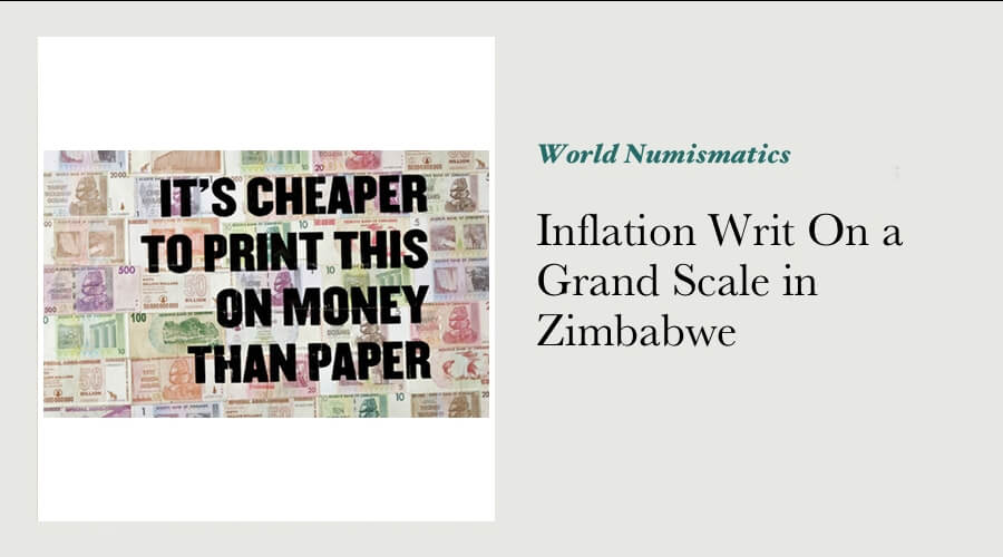 Inflation Writ On a Grand Scale in Zimbabwe