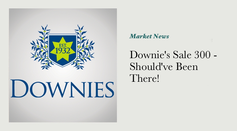 Downie's Sale 300 - Should've Been There!