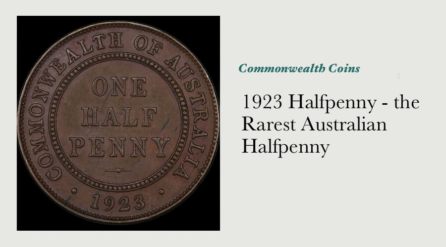 1923 Halfpenny - the Rarest Australian Halfpenny main image