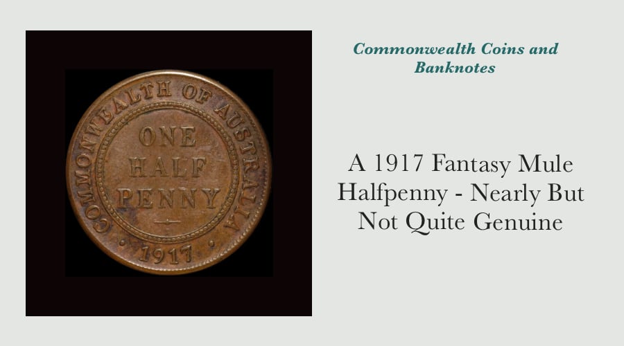A 1917 Fantasy Mule Halfpenny - Nearly But Not Quite Genuine main image