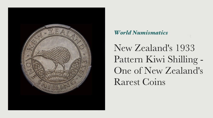 New Zealand's 1933 Pattern Kiwi Shilling - One of New Zealand's Rarest Coins main image