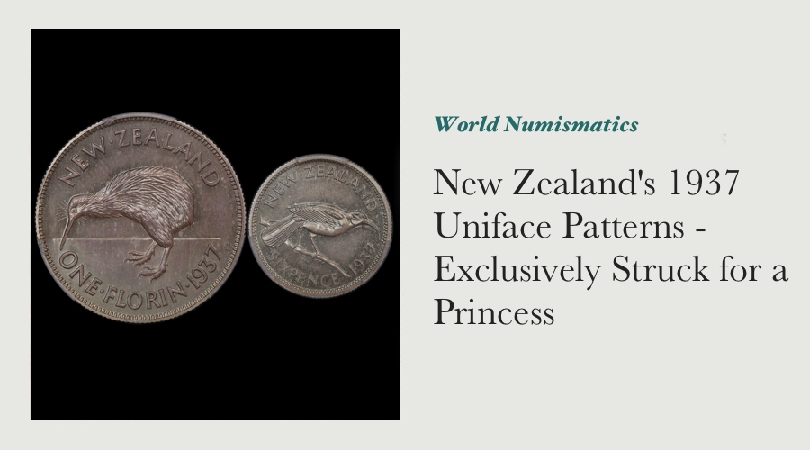 The 1937 Uniface Sterling Silver Patterns - Coins Struck for a Princess main image