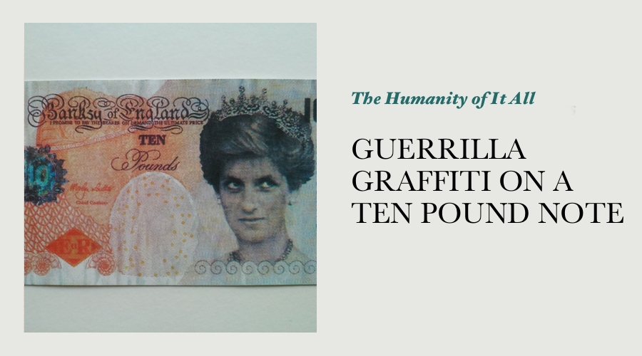 GUERRILLA GRAFFITI ON A TEN POUND NOTE main image